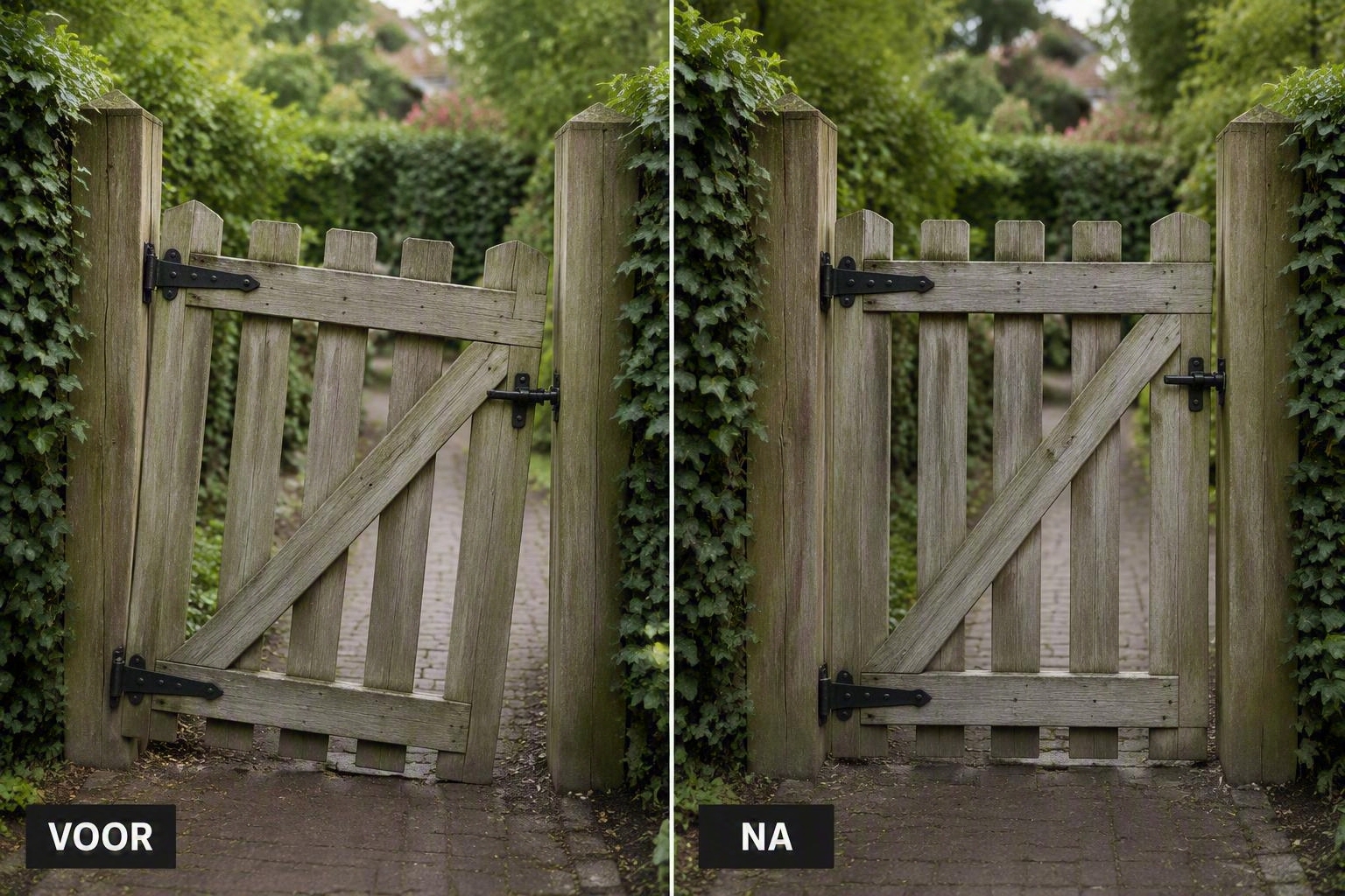 Tuinpoortje herstellen